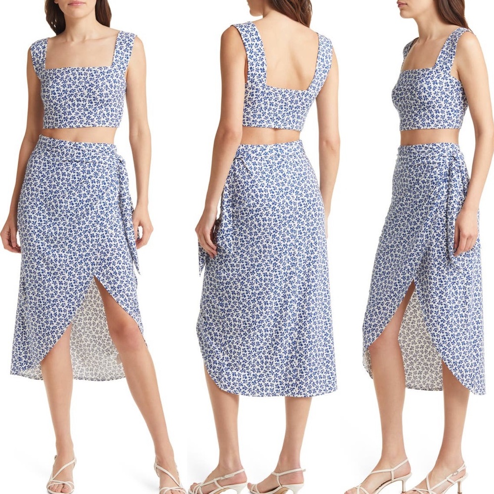 Rika Two-piece floral print dress